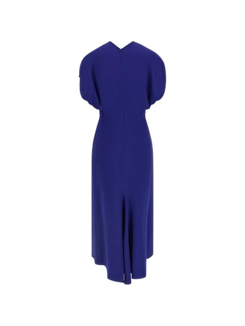 Victoria Beckham V-neck banded waist dress - Blue - zdjęcie produktu nr 2