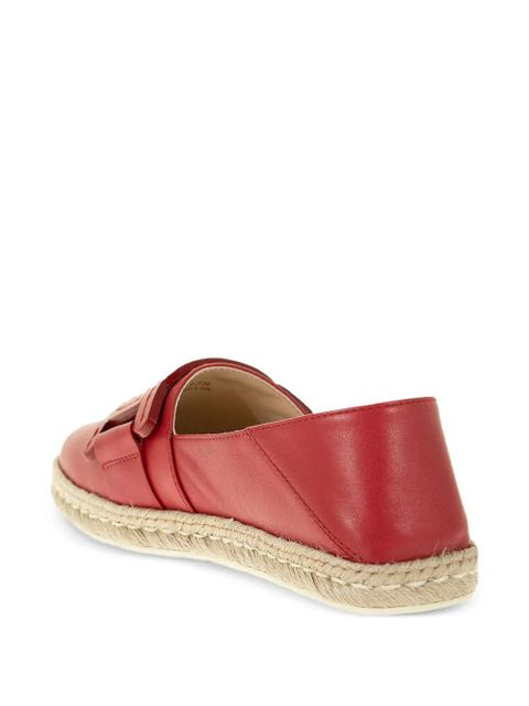 Tod's appliqué espadrilles - Red
