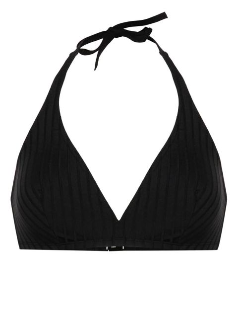 ERES ribbed halterneck bikini top - Black - zdjęcie produktu nr 1