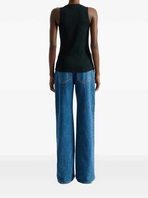 Balmain Balmain Paris embroidered vest top - Black