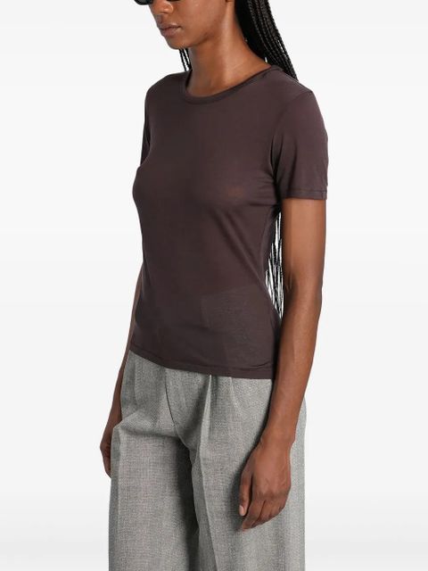 ANINE BING round-neck short-sleeve T-shirt - Brown