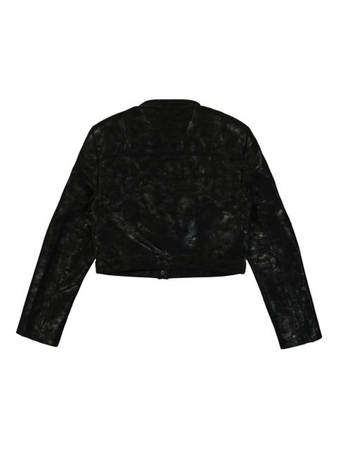 MISBHV cropped faux-leather jacket - Black - zdjęcie produktu nr 2