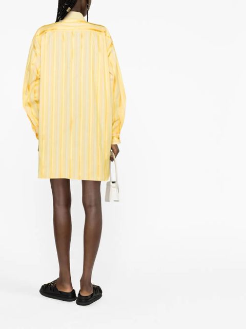 ETRO striped shirt dress - Yellow