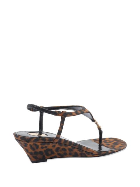 Saint Laurent 40mm Cassandra sandals - Brown