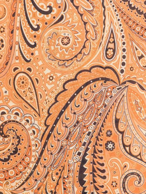ETRO paisley-patterned scarf - Orange