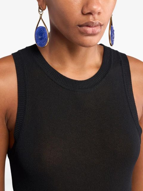 ETRO cameo-shell earrings - Gold