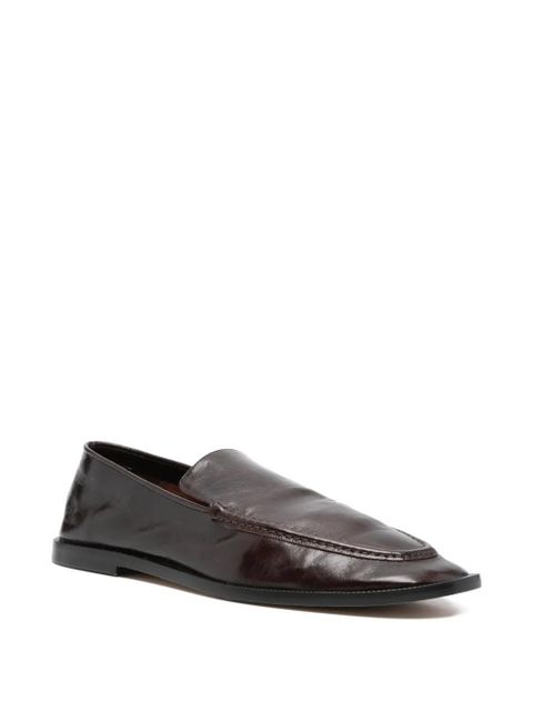 Alysi leather loafers - Brown