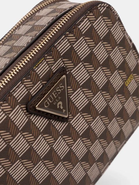 Guess torebka kolor brązowy HWJT93 44140