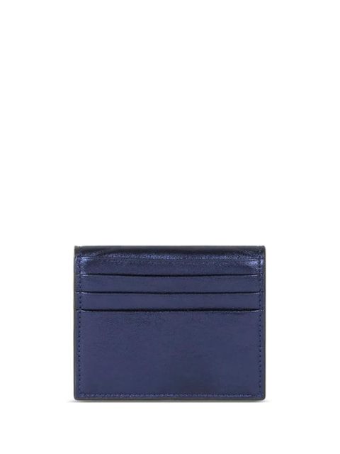 ETRO laminated leather cardholder - Blue