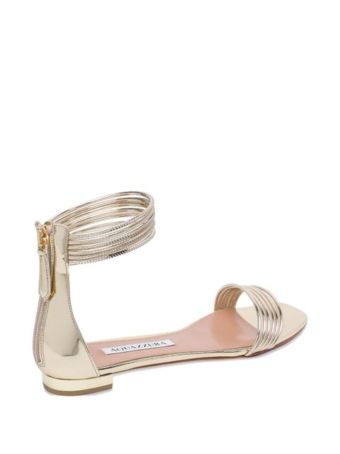 Aquazzura Sway zip sandals - Gold
