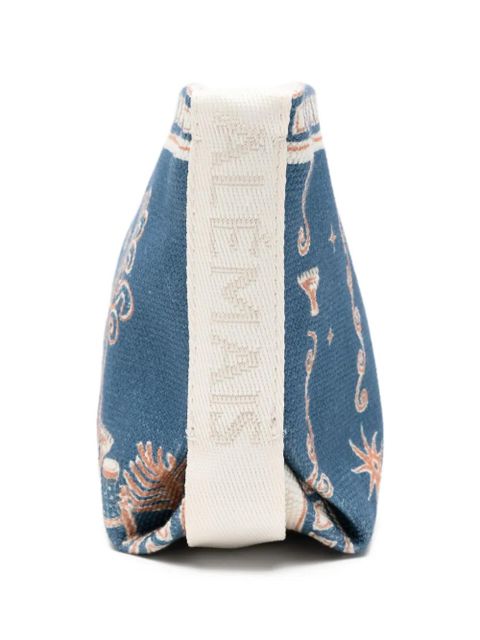 ALEMAIS printed clutch bag - Blue