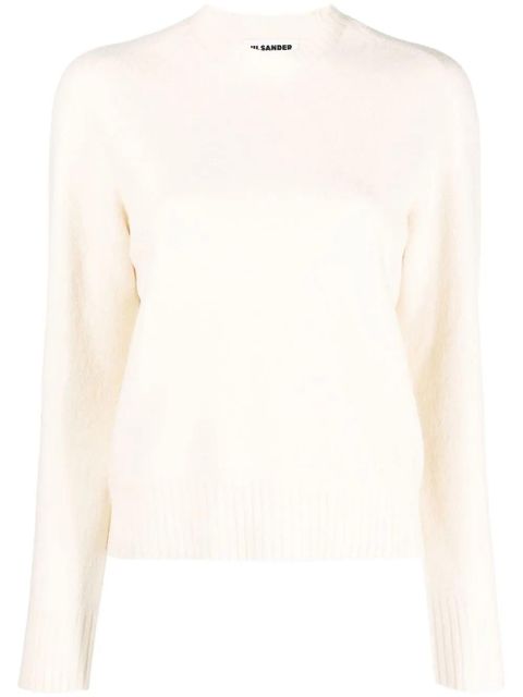 Jil Sander wool crew neck jumper - White - zdjęcie produktu nr 1