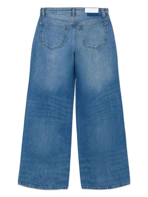 RE/DONE Minerva stud-embellished jeans - Blue
