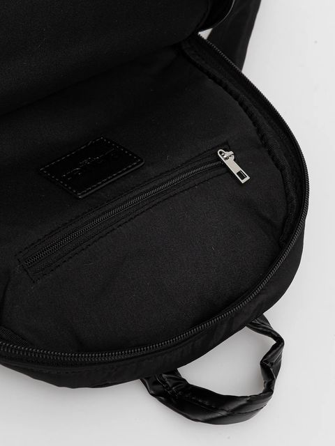 Blauer plecak damski kolor czarny mały z aplikacją WAVE04