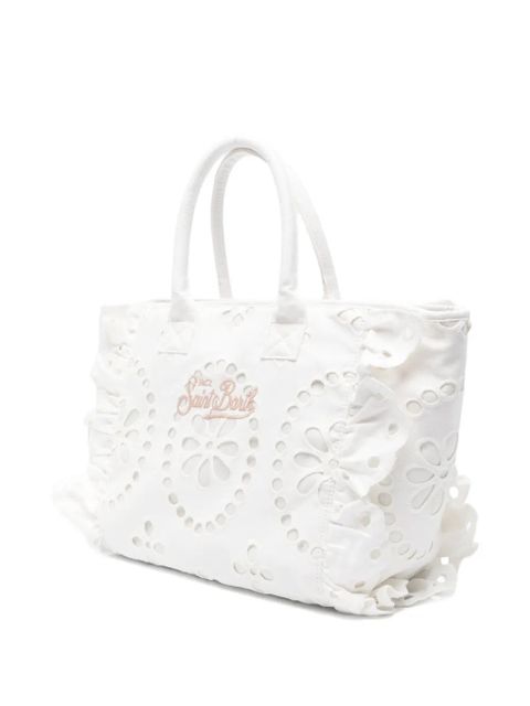 MC2 Saint Barth ruffled tote bag - White