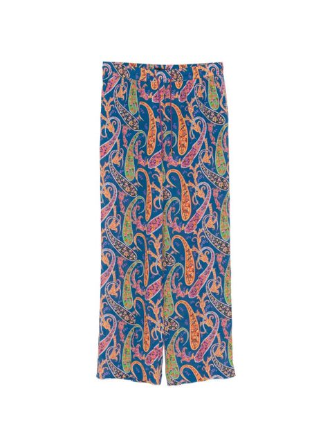 ETRO paisley-print palazzo pants - Blue - zdjęcie produktu nr 1
