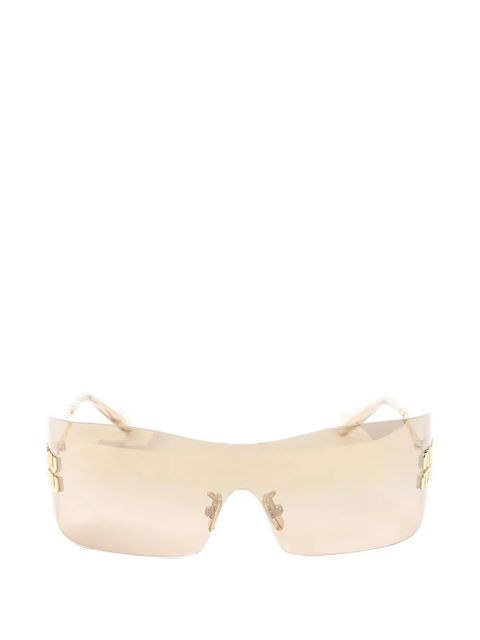 Miu Miu Eyewear Aube logo-plaque sunglasses - Gold - zdjęcie produktu nr 1