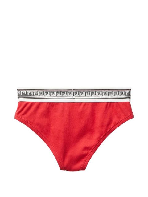 Versace ribbed cotton-jersey briefs - Red - zdjęcie produktu nr 2