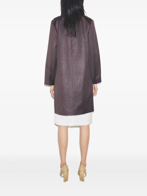 Tory Burch textured car coat - Purple