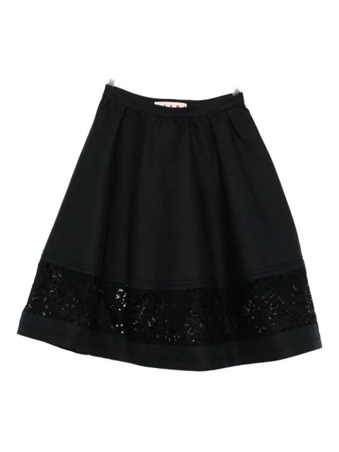 Marni embellished cotton skirt - Black - zdjęcie produktu nr 2