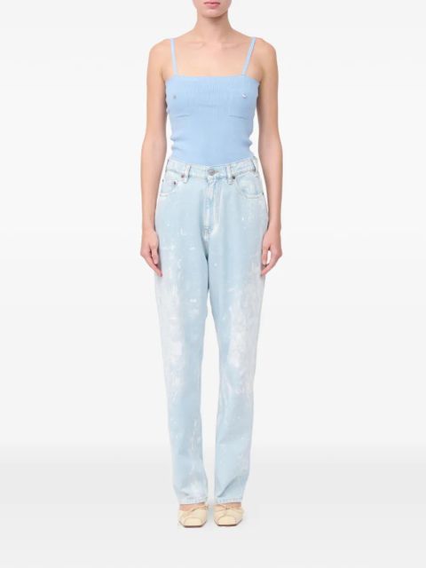 MM6 Maison Margiela numeric signature straight jeans - Blue - zdjęcie produktu nr 2
