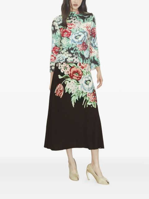 Tory Burch printed sweater - Black