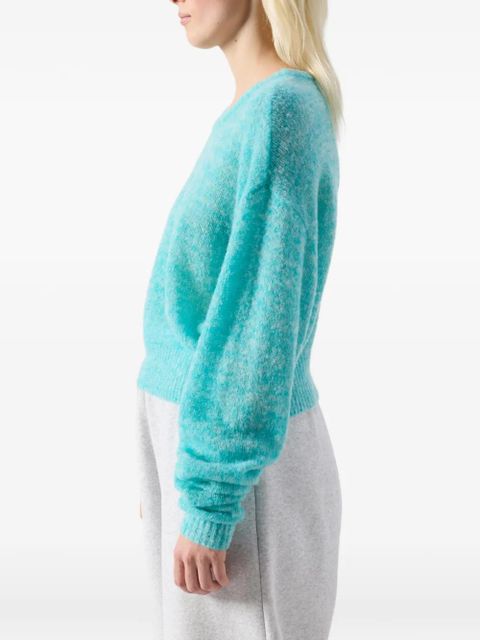 American Vintage Nuggy round-neck long-sleeves wool jumper - Blue