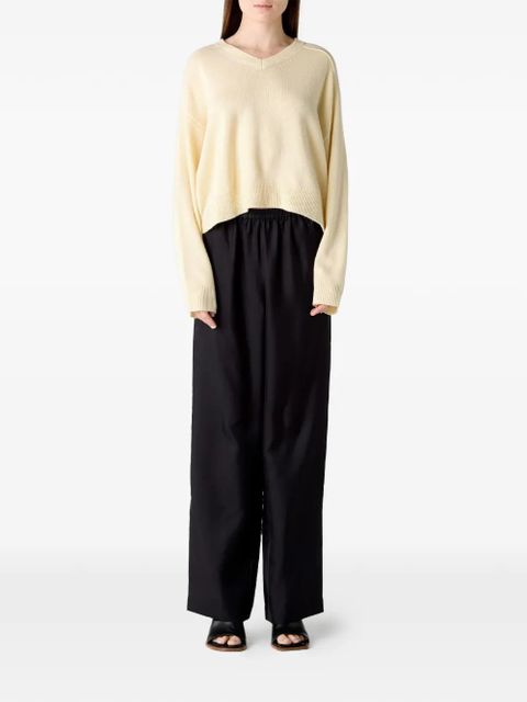 LouLou de Saison Anzor V-neck sweater - Yellow - zdjęcie produktu nr 2