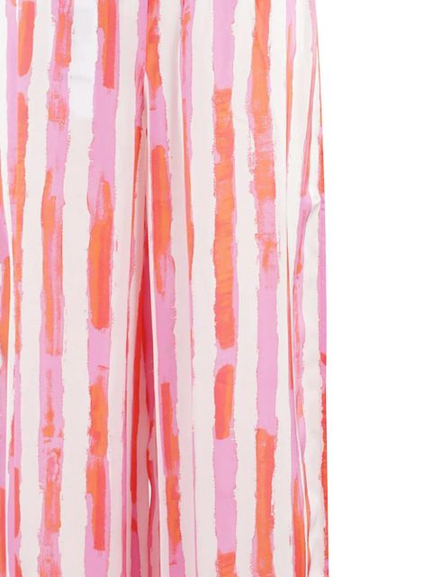 Essentiel Antwerp striped drawstring trousers - White