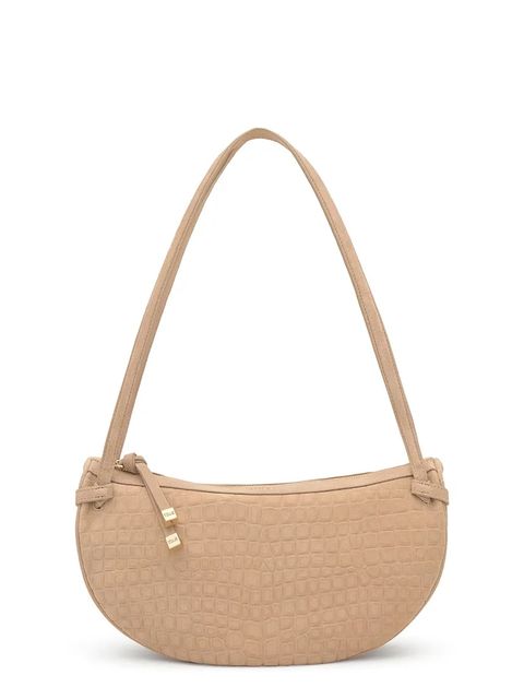 Tous torebka zamszowa Halfmoon kolor beżowy 2002359001 - zdjęcie produktu nr 1