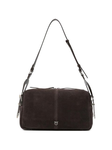 PINKO medium Keeper suede shoulder bag - Brown - zdjęcie produktu nr 1