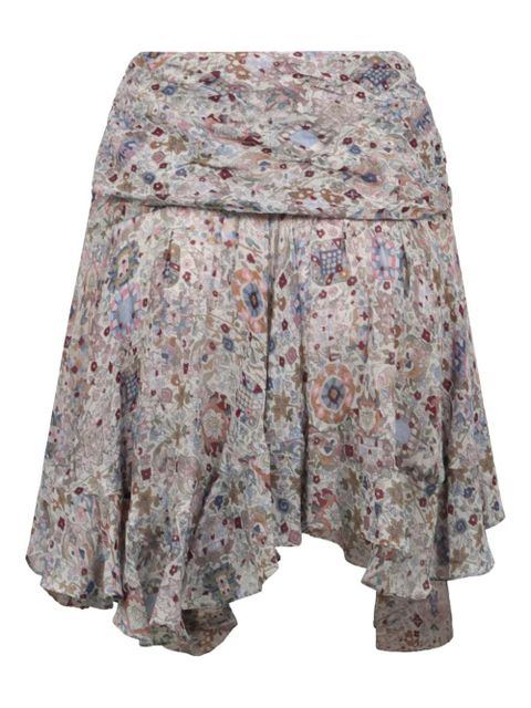 MARANT ÉTOILE ruffled asymmetric skirt - Neutrals - zdjęcie produktu nr 2