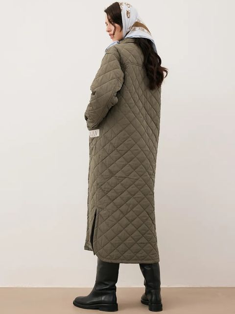 Bizuu kurtka MAREVIA kolor zielony przejściowa oversize MAREVIA KHAKI