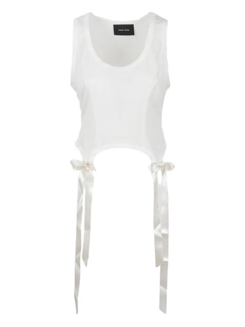 Simone Rocha bow-tails tank top - White - zdjęcie produktu nr 1