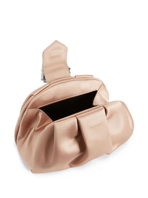 Giuseppe Zanotti Tobiko satin-effect clutch bag - Pink