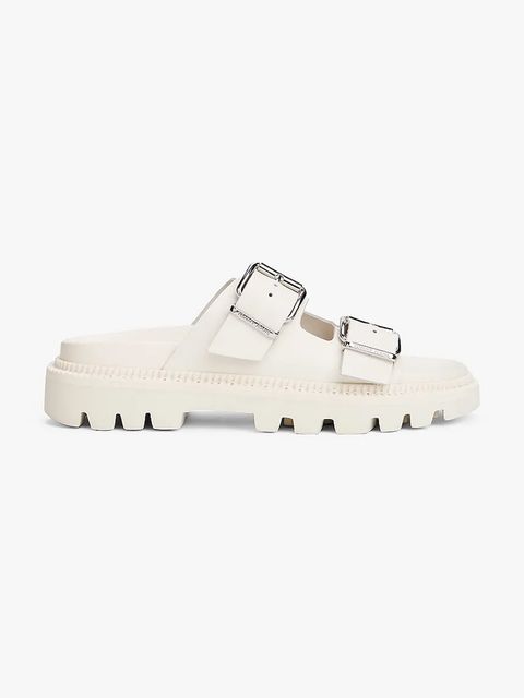 Tommy Jeans klapki skórzane DOUBLE STRAP SANDAL - zdjęcie produktu nr 1