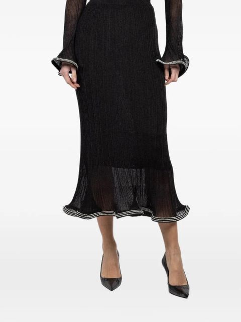 Simkhai ruffled midi skirt - Black - zdjęcie produktu nr 1