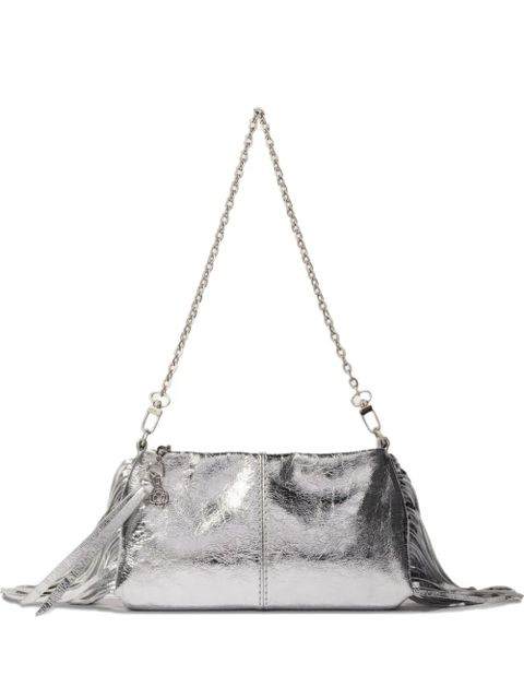 Maje Miss M fringed-embellishment clutch bag - Silver - zdjęcie produktu nr 1