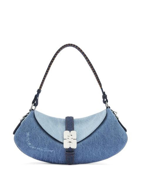GANNI B-Kat denim shoulder bag - Blue - zdjęcie produktu nr 1
