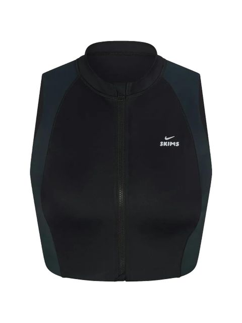 Skims x Nike zip-up sports bra - Black - zdjęcie produktu nr 1