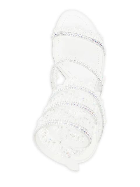 René Caovilla 80mm Jahanara sandals - White