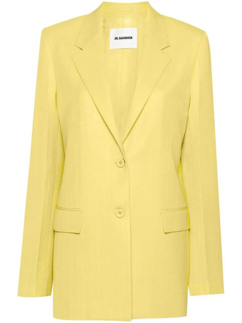 Jil Sander single-breasted blazer - Green - zdjęcie produktu nr 1