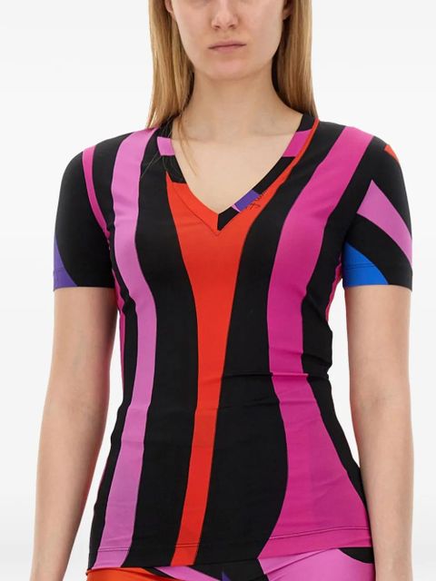 PUCCI printed V-neck T-shirt - Black