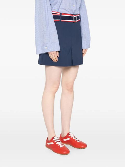 PINKO belted-waist mini skirt - Blue