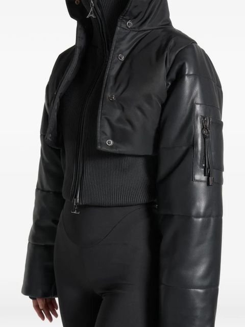 Manière De Voir Lysandra layered puffer jacket - Black