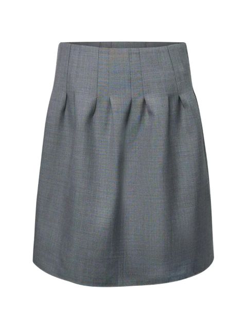 SHUSHU/TONG low-waist pleated skirt - Grey - zdjęcie produktu nr 1