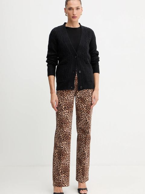 Silvian Heach kardigan z domieszką wełny VALBUENA damski kolor czarny GPA25149CD - zdjęcie produktu nr 2