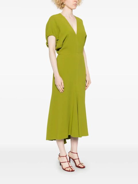 Victoria Beckham crepe midi dress - Green