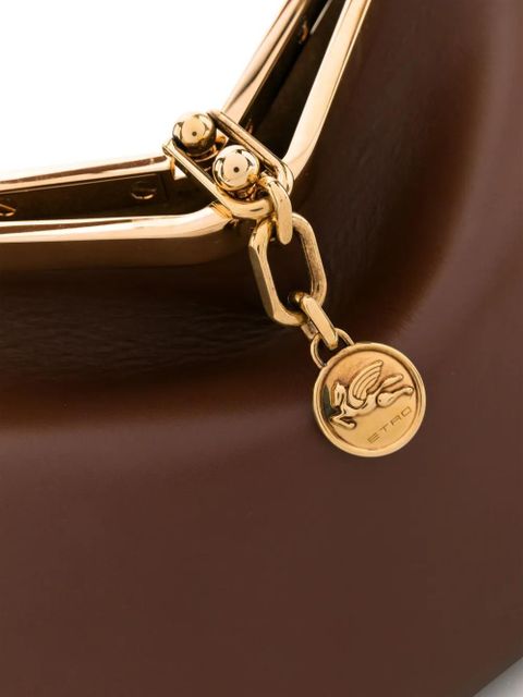 ETRO medium Vela leather shoulder bag - Brown