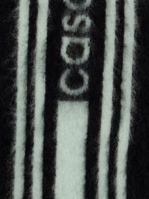 Casablanca logo-stripe scarf - Black - zdjęcie produktu nr 2